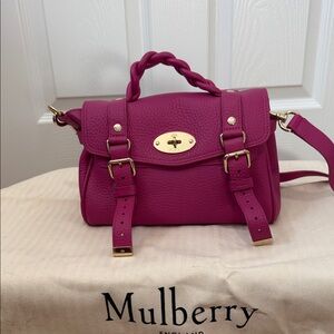 Mulberry Fuchsia Leather Satchel